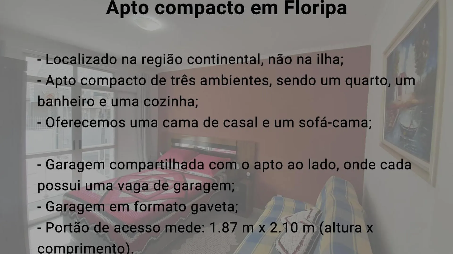 Apto Compacto Em Floripa-Continente Florianópolis